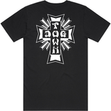 Dogtown Tee White Mono Logo Black (online only)
