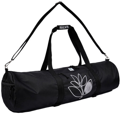 Magenta Duffle Bag Black