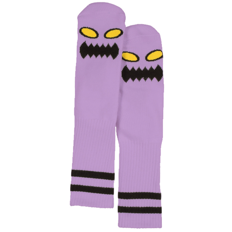 Toy Machine Monster Face Socks Lavender