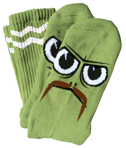 Toy Machine Turtle Boy Stache Socks Green