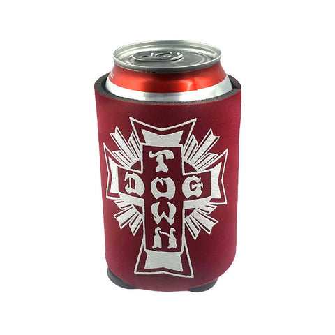 Dogtown Stubby Cooler Cross Logo Red