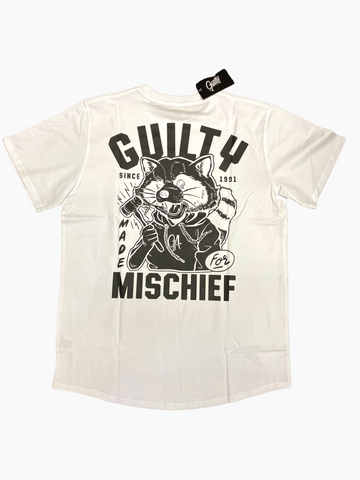 Guilty Apparel Tall Tee Made For Mischief White M, L