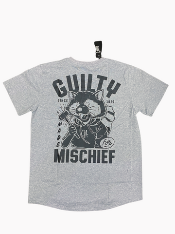 Guilty Apparel Tall Tee Made For Mischief Grey M, XL