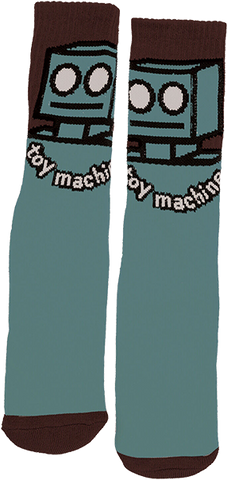 Toy Machine Robot Socks Slate
