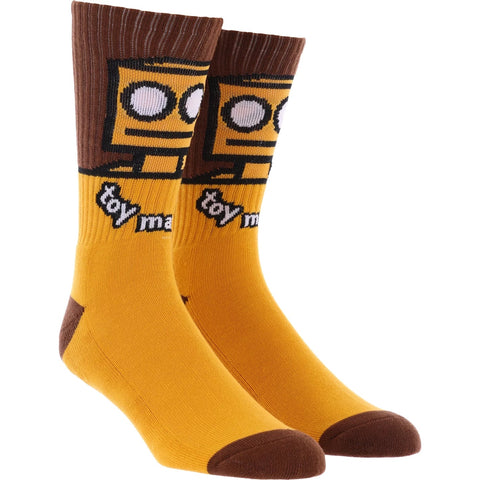 Toy Machine Robot Socks Mustard